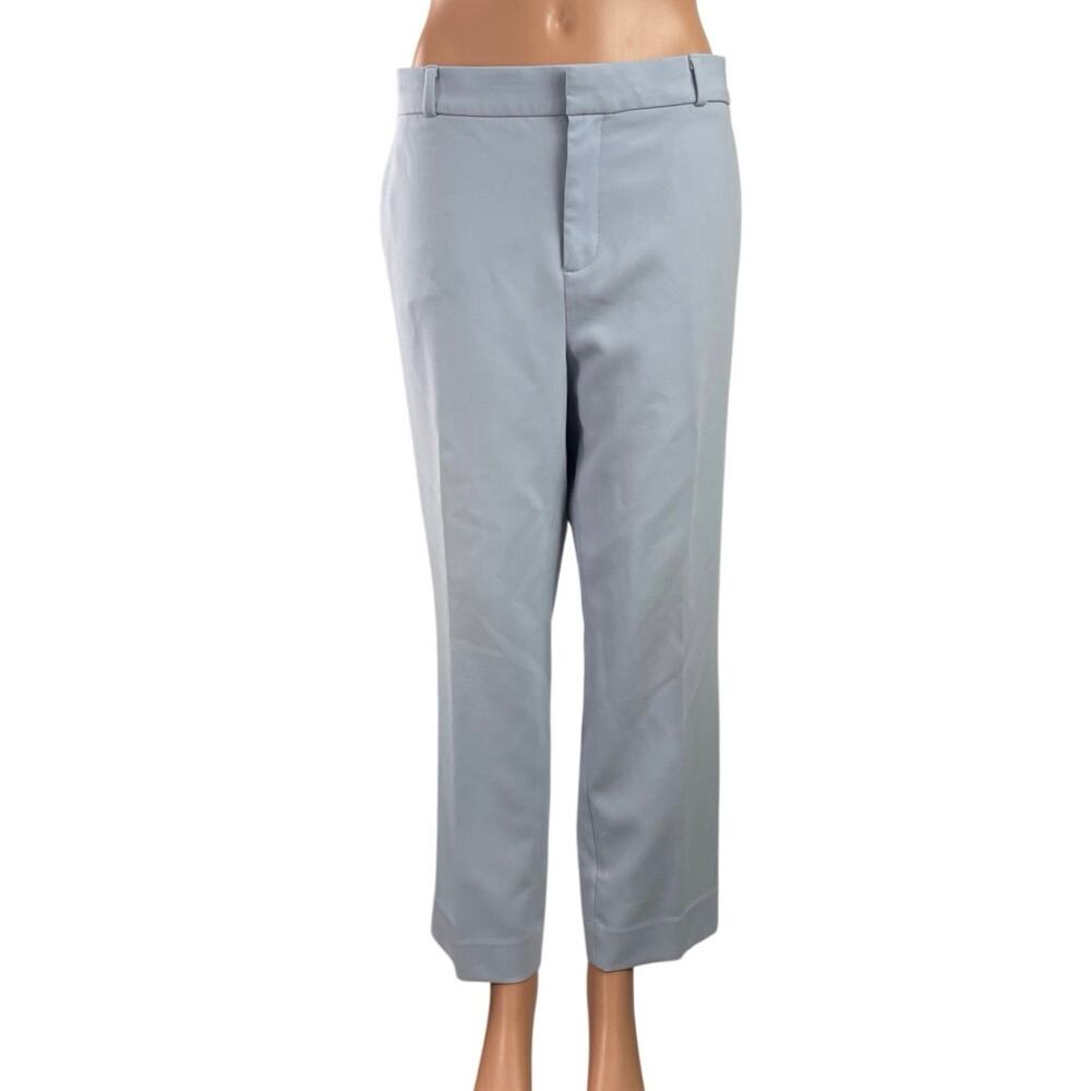 Banana Republic Avery Women's Blue High Rise Straight Leg Trousers Pants Size 14